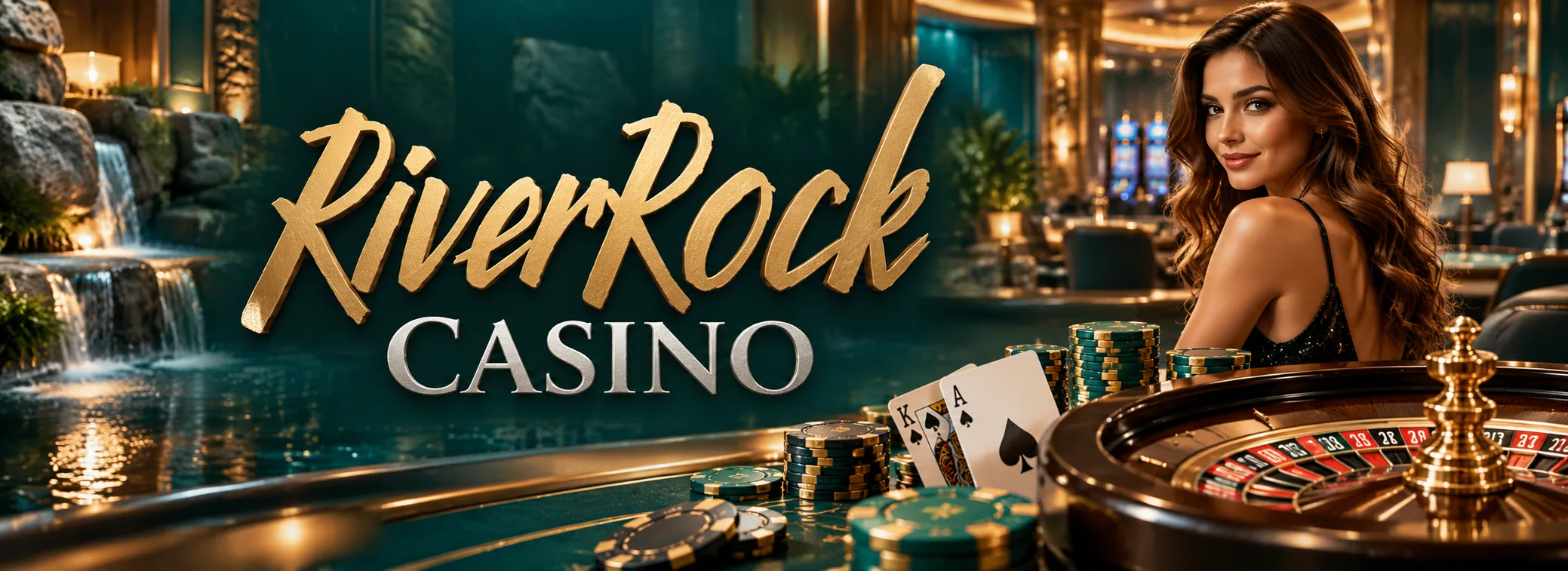 River Rock Casino online welcome offer banner with C$1,500 match and 150 free spins
