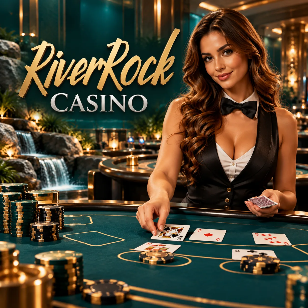 80 live tables, Baccarat first